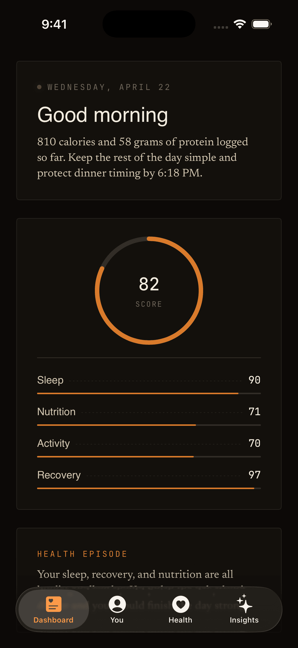 Aveil dashboard preview